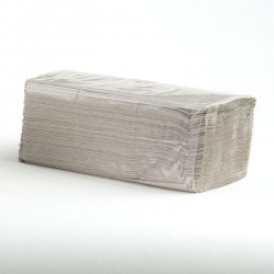Papír. ručníky ZZ šedé 1vr. , classic, 23x23